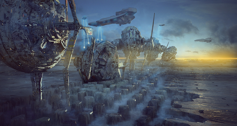 Illustration for article titled Stunning sci-fi concept sketches are actually 3D renders